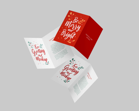 New Christmas cards Christmas Eve handwritten greeting card New Year Flowers Gift card