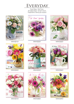 Vase & Flowers' Elegant Paper Cards - for Your Best Soul Sisiter!