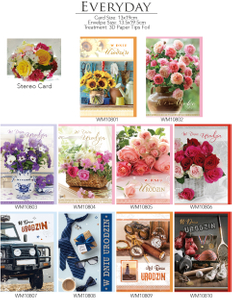 Flower/old Style Paper Gift Cards