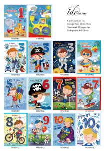 Happy Childwood Different Themes Baby Gift Paper Cards