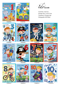 Happy Childwood Different Themes Baby Gift Paper Cards