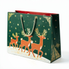 Kraft Paper Gold Foil Stamping American Rudolph Paper Gift bag Creative Gift bag - Gift Packaging