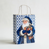 Kraft Paper Cold Foil Stamping Russian Gzhel Blue White Paper Gift bag Creative Gift bag - Gift Packaging