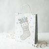 Kraft Paper Cold Foil Stamping Nordic Snowflake Paper Gift bag Creative Gift bag - Gift Packaging