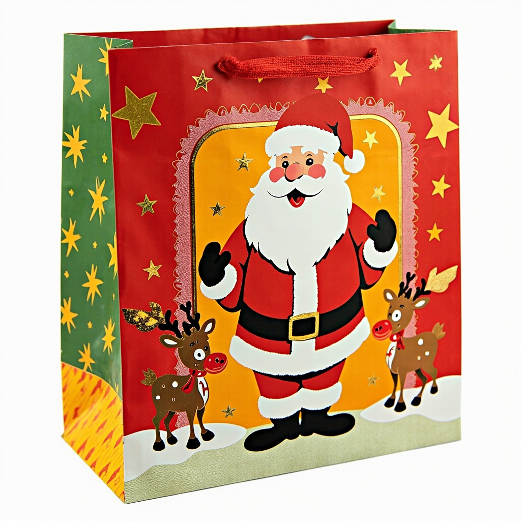 Kraft Paper Gold Foil Stamping American Cartoon Animation Paper Gift bag Style Gift bag - Gift Packaging