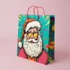 Kraft Paper Cold Foil Santa Snow 2 Creative Gift bag - Gift Packaging
