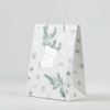 Kraft Paper Cold Foil Stamping Nordic Snowflake Paper Gift bag Unique Gift bag - Gift Packaging