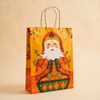 Kraft Paper Cold Foil Stamping Russian Painted Matryoshka Paper Gift bag Creative Gift bag - Gift Packaging