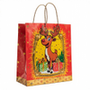 Kraft Paper Gold Foil Stamping American Cartoon Deer Paper Gift bag Style Gift bag - Gift Packaging
