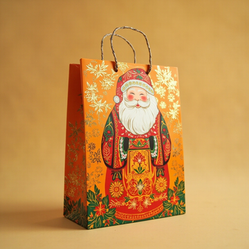 Kraft Paper Cold Foil Stamping Russian Painted Matryoshka Paper Gift bag Elegant Gift bag - Gift Packaging