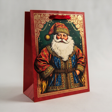 Kraft Paper Cold Foil Stamping Russian Folk Paper Gift bag Style Gift bag - Gift Packaging