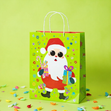 Kraft Paper Cold Foil Stamping Holiday Gift Bag 5192 Style Gift bag - Gift Packaging