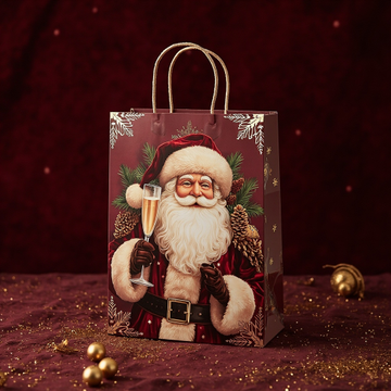 Kraft Paper Cold Foil Stamping Gift bag Elegant Gift bag - Gift Packaging