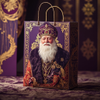 Kraft Paper Cold Foil Stamping Russian Royal Paper Gift bag Premium Gift bag - Gift Packaging