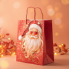 Kraft Paper Cold Foil Santa Gradient Fashion 2 Style Gift bag - Gift Packaging