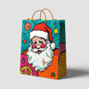 Kraft Paper Cold Foil Stamping Holiday Gift Bag 8403 Unique Gift bag - Gift Packaging
