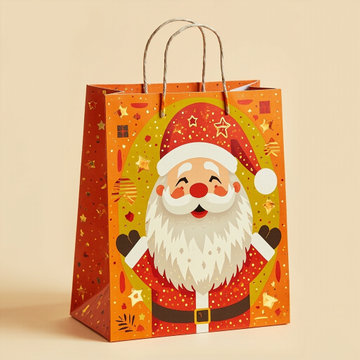 Kraft Paper Cold Foil Stamping Russian Retro Paper Gift bag Premium Gift bag - Gift Packaging