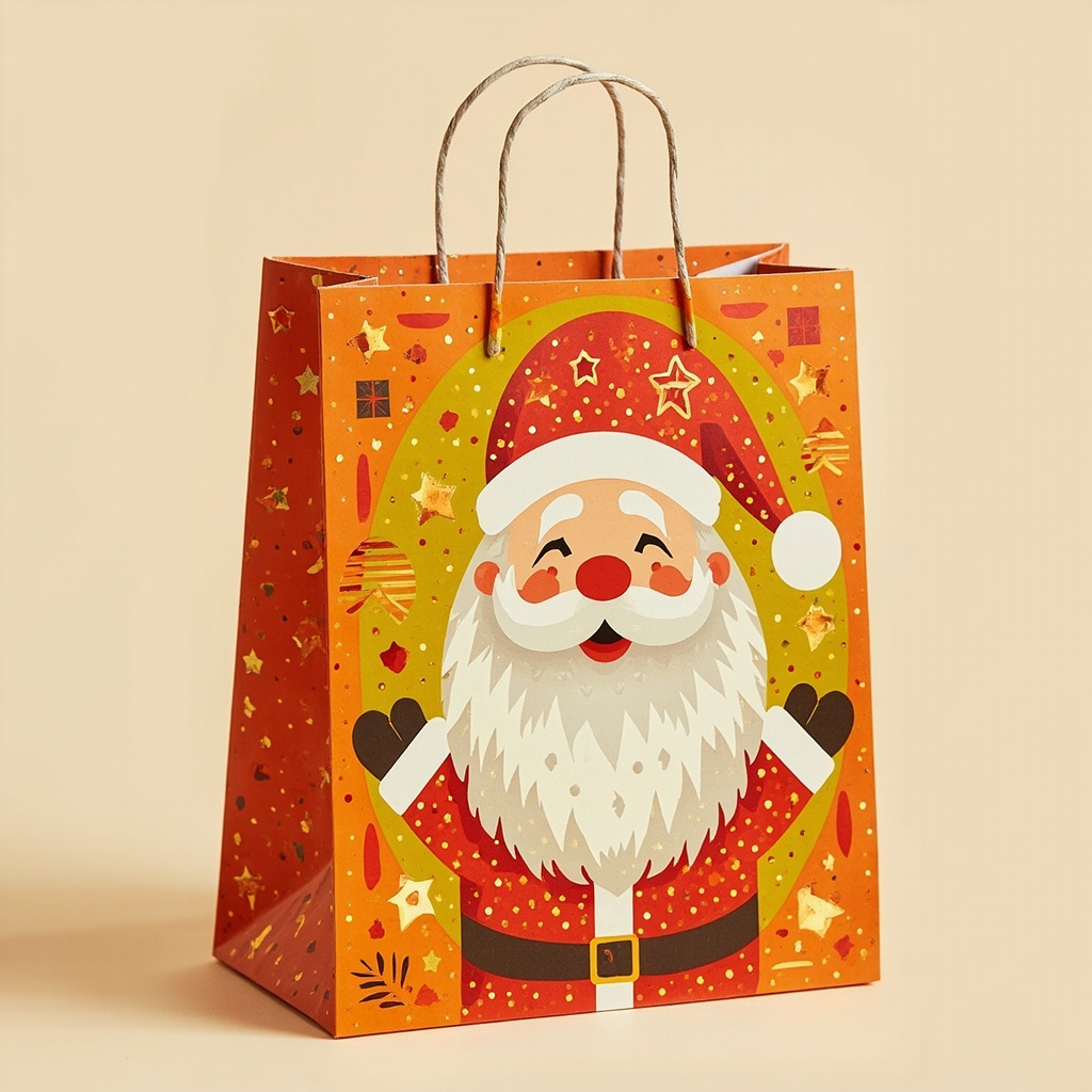 Kraft Paper Cold Foil Stamping Russian Retro Paper Gift bag Premium Gift bag - Gift Packaging