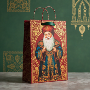 Kraft Paper Cold Foil Stamping Russian Folk Paper Gift bag Elegant Gift bag - Gift Packaging