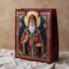Kraft Paper Cold Foil Stamping Russian Byzantine Paper Gift bag Elegant Gift bag - Gift Packaging