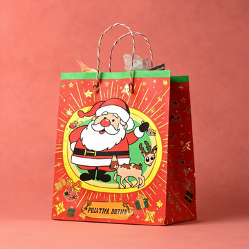 Kraft Paper Gold Foil Stamping American Cartoon Animation Paper Gift bag Elegant Gift bag - Gift Packaging